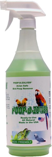 Show full view: A&E Cage Company Poop-D-Solver Lime Coconut ScentedBird Cage Cleaner, 32-fl oz bottle slide 1 of 3