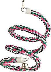 A&E Cage Company Rainbow Cotton Rope Boing Bird Toy