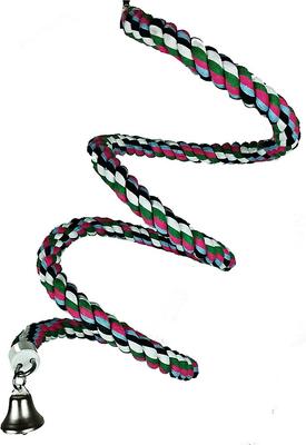 Show full view: A&E Cage Company Rainbow Cotton Rope Boing Bird Toy slide 3 of 5