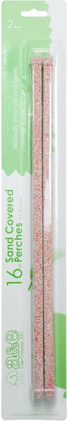 Pet Champion 8-in Sand Coated Bird Perch, Green