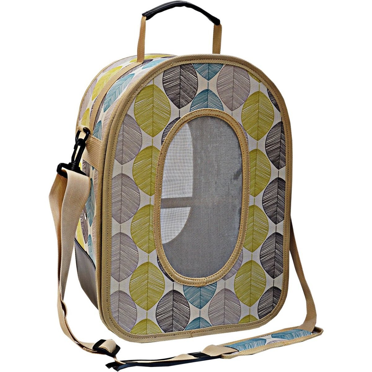 A&E Cage Company Soft Sided Travel Bird Carrier, Tan