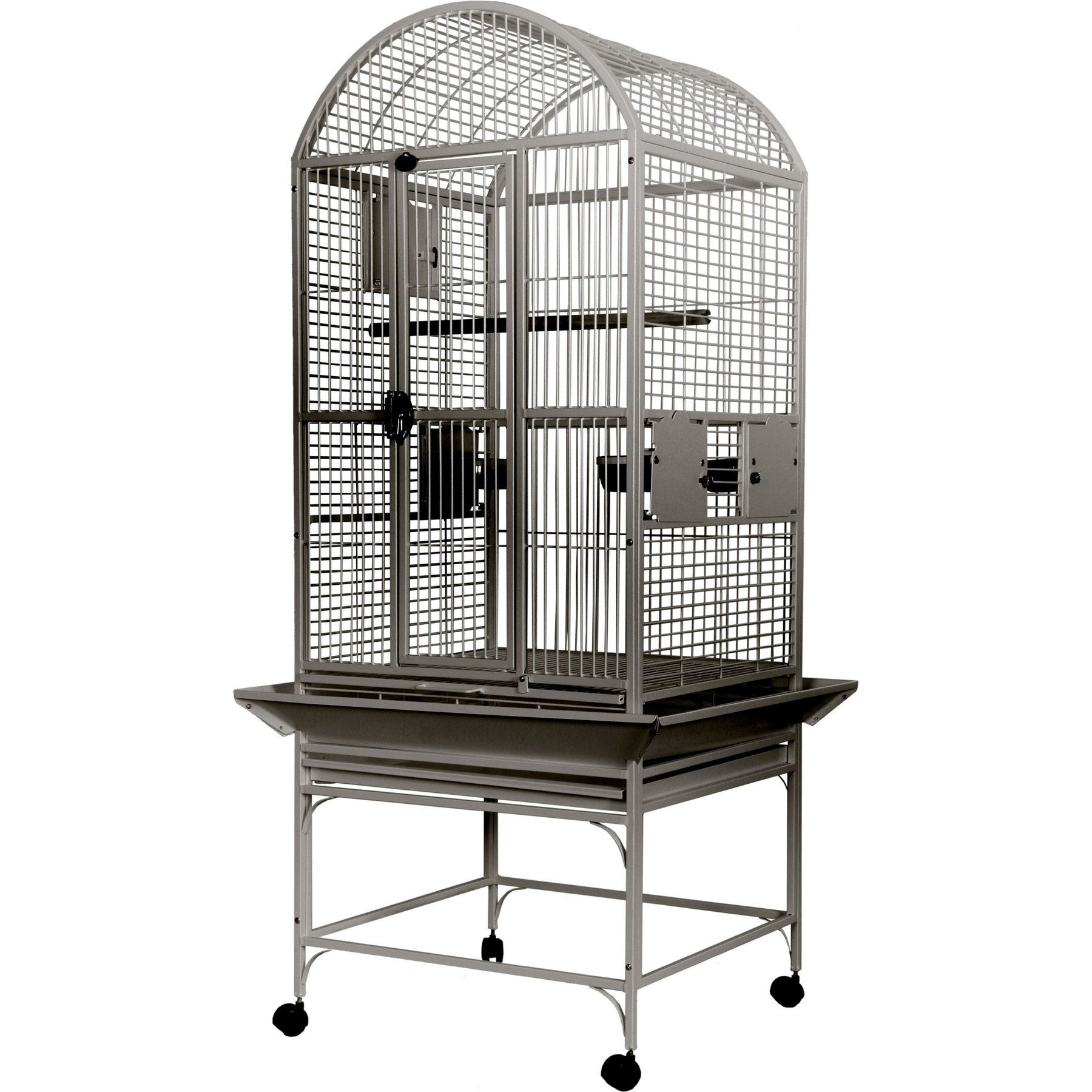 A&E Cage Company Stainless Steel Dome Top Bird Cage, 24 x 22 x 61-in