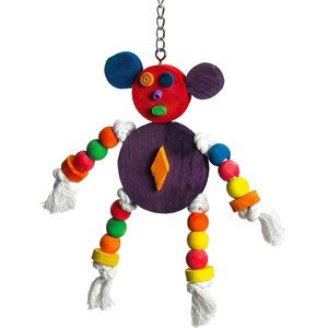 A&E Cage Company The Crazy Wooden Mouse Bird Toy