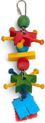 A&E Cage Company The Wooden Cowboy Spur Bird Toy