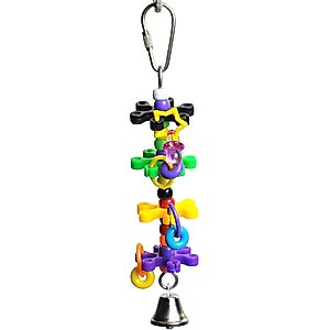 A&E Cage Company Tiny Rings & Stars Bird Toy