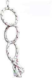A&E Cage Company Triple Ring Rope Swing Bird Toy slide 2 of 3