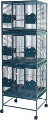A&E Cage Company Triple Stack Bird Cage, Black, Small