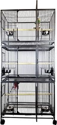 A&E Cage Company Triple Stack Bird Cage, Platinum, Medium