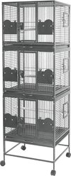 A&E Cage Company Triple Stack Bird Cage, Platinum, Small