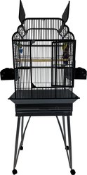 A&E Cage Company Victorian Open Top Bird Cage, Black, Medium