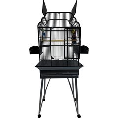 A&E Cage Company Victorian Open Top Bird Cage, Black, Medium