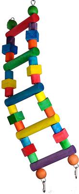Show full view: A&E Cage Company Wood Ladder Happy Beaks Bird Toy slide 4 of 4