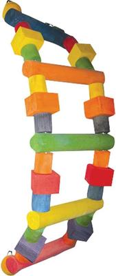Show full view: A&E Cage Company Wood Ladder Happy Beaks Bird Toy slide 2 of 4