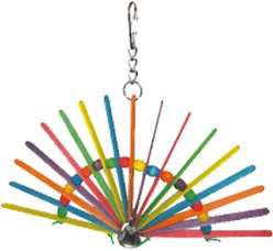 A&E Cage Company Wooden Peacock Bird Toy