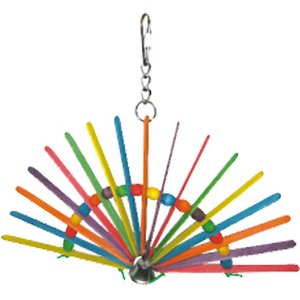 A&E Cage Company Wooden Peacock Bird Toy