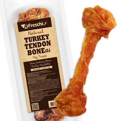 Show full view: AFreschi Natural Turkey Tendon Bone Natural Dog Chew Treat, 1 count slide 7 of 8
