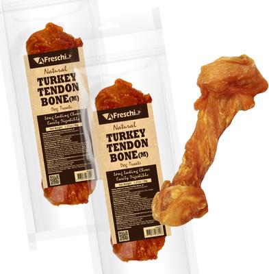 Show full view: AFreschi Natural Turkey Tendon Bone Natural Dog Chew Treat, Medium, 20 count slide 8 of 9