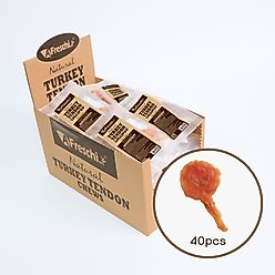 AFreschi Natural Turkey Tendon Lollipop Natural Dog Chew Treat, 40 count