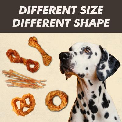 Show full view: AFreschi Natural Turkey Tendon Pretzel Natural Dog Chew Treat, Medium, 2 count slide 5 of 8