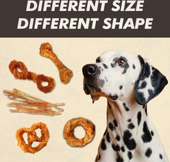 AFreschi Natural Turkey Tendon Ring Natural Dog Chew Treat, Medium, 2 count slide 2 of 6