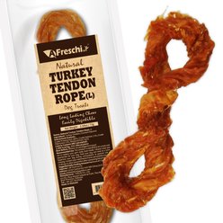 AFreschi Natural Turkey Tendon Rope Natural Dog Chew Treat, Large, 10 count slide 2 of 7