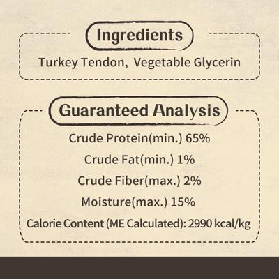 Show full view: AFreschi Natural Turkey Tendon Rope Natural Dog Chew Treats, Small, 40 count slide 7 of 8