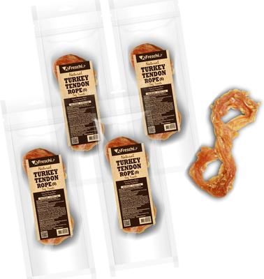Show full view: AFreschi Natural Turkey Tendon Rope Natural Dog Chew Treats, Small, 40 count slide 8 of 8
