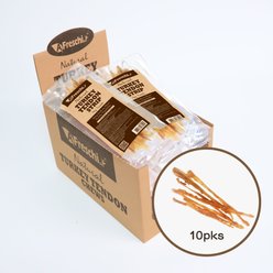 AFreschi Natural Turkey Tendon Strip Natural Dog Chew Treat, 3-oz pouch, 10 count