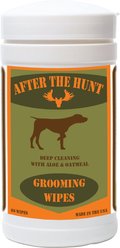 After The Hunt Mud Aloe & Oatmeal Dog Grooming Wipes, 60 count