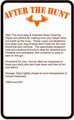 After The Hunt Mud Aloe & Oatmeal Dog Grooming Wipes, 60 count slide 2 of 4