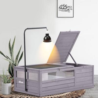 Show full view: Aivituvin 12.4-in Indoor & Outdoor Wood Tortoise House slide 2 of 10