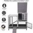 Show in main carousel: Aivituvin 36.4-in Indoor & Outdoor Wheeled Rabbit Hutch slide 3 of 9