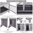 Show in main carousel: Aivituvin 36.4-in Indoor & Outdoor Wheeled Rabbit Hutch slide 4 of 9