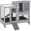 Show in main carousel: Aivituvin 36.4-in Indoor & Outdoor Wheeled Rabbit Hutch slide 5 of 9