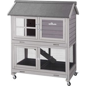 Aivituvin 44.2-in Indoor & Outdoor Rabbit Hutch