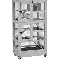 Aivituvin 5 Levels Wooden Small Pet Cage