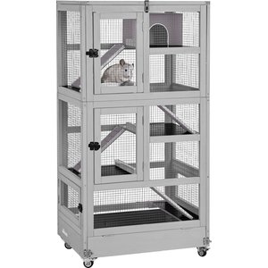 Aivituvin 5 Levels Wooden Small Pet Cage