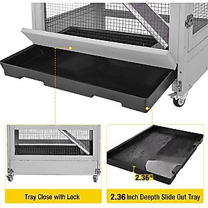 Aivituvin 5 Levels Wooden Small Pet Cage