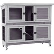Show in main carousel: Aivituvin AIR06-A Small Pet Indoor/Outdoor Hutch, Gray, Two Story slide 1 of 8