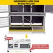 Show in main carousel: Aivituvin AIR06-A Small Pet Indoor/Outdoor Hutch, Gray, Two Story slide 6 of 8