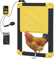 Aivituvin AIR101 Solar Powered Automatic Chicken Coop Door, Black