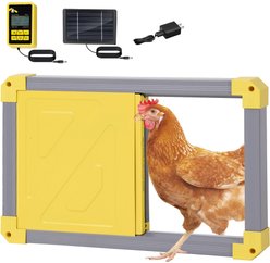 Aivituvin AIR101 Solar Powered Automatic Chicken Coop Door, Gray