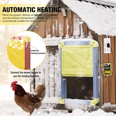 Show full view: Aivituvin AIR101 Solar Powered Automatic Chicken Coop Door, Gray slide 5 of 10