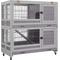 Show in main carousel: Aivituvin AIR18 -F Folding Rabbit Hutch, Gray slide 1 of 6