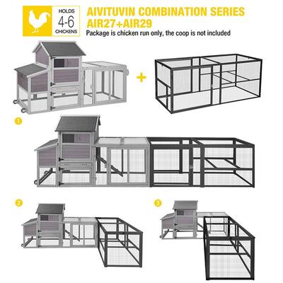 Show full view: Aivituvin AIR29 Extension Run Chicken Coop slide 5 of 8