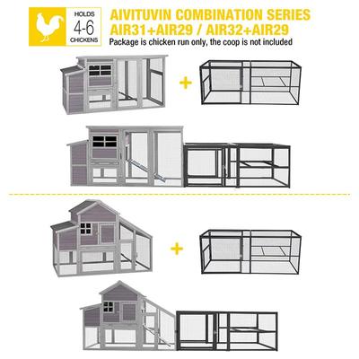 Show full view: Aivituvin AIR29 Extension Run Chicken Coop slide 6 of 8