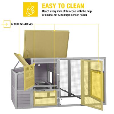 Show full view: Aivituvin AIR31 Large Chicken House, 2 to 3 Chicken Capacity slide 3 of 7