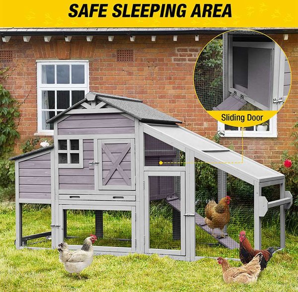 Aivituvin AIR32 65-in Wooden Chicken Coop