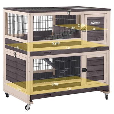 Show full view: Aivituvin AIR34 Indoor & Outdoor Bunny & Rabbit Hutch slide 7 of 10