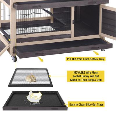 Show full view: Aivituvin AIR34 Indoor & Outdoor Bunny & Rabbit Hutch slide 3 of 10